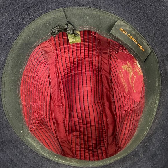 Vintage Navy Trav'ler by Country Gentleman Hat 100% Camel Hair - Picture 6 of 8